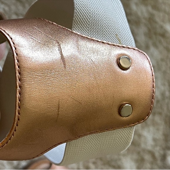 Sorel Ella Leather Rose Gold Sandals Size 8 - Picture 11 of 13